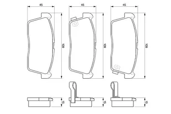 Bosch 0 986 424 695 <span>тормозные колодки задние</span>