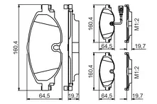 Передние тормозные колодки Bosch  0 986 495 347