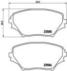 Передние тормозные колодки Brembo  P 83 055