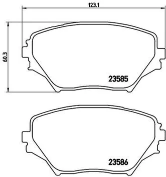 Brembo P 83 055 <span>тормозные колодки передние</span>
