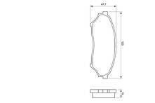 Передние тормозные колодки Bosch  0 986 424 713