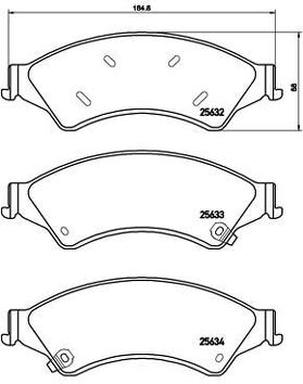 Brembo Xtra Line P 24 153X <span>тормозные колодки передние</span>