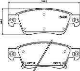 Передние тормозные колодки Brembo P 56 080 для Infiniti G 4 пок. / купе