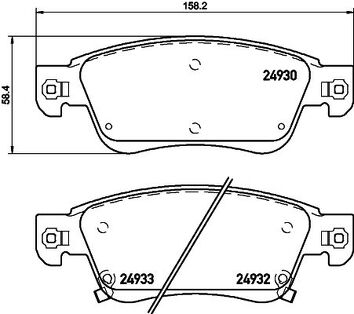 Brembo P 56 080 <span>тормозные колодки передние</span>