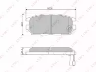 Задние тормозные колодки Lynx BD-5517 для Mitsubishi Lancer 8 пок. / седан