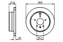 Тормозной диск Bosch  0 986 479 268