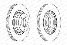 Тормозной диск Ferodo  DDF1435C-1