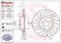 Тормозной диск Brembo Prime Line 09.A732.11 для Mercedes-Benz S-Class W221 / рестайлинг