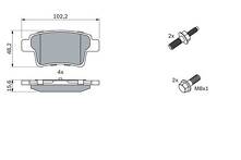 Задние тормозные колодки Bosch  0 986 494 199