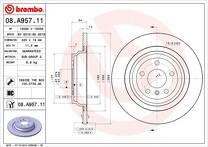 Тормозной диск Brembo Prime Line  08.A957.11