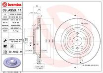 Тормозной диск Brembo Prime Line  09.A959.11