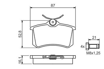Bosch 0 986 494 399 <span>тормозные колодки задние</span>