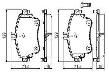 Bosch 0 986 494 663 <span>тормозные колодки передние</span>