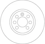 Тормозной диск TRW DF4426 для Opel Astra H / GTC