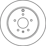Тормозной диск TRW  DF6024