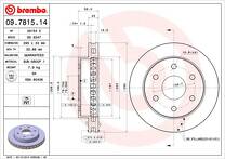 Тормозной диск Brembo Prime Line 09.7815.14 для Chevrolet Suburban 9 пок. / GMT400