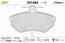 Передние тормозные колодки Valeo First  301484