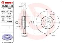 Тормозной диск Brembo Prime Line 09.5254.10 для Nissan Maxima 4 пок. / A32