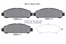 Передние тормозные колодки Textar  2599901
