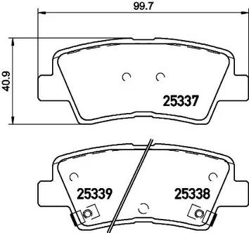Brembo P 30 101 <span>тормозные колодки задние</span>