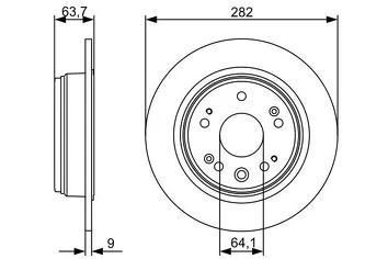 Bosch 0 986 479 505 <span>тормозной диск полный</span>