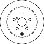 Тормозной диск TRW  DF4899