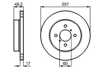 Bosch 0 986 478 984 <span>тормозной диск вентилируемый</span>