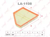Воздушный фильтр Lynx  LA-1108