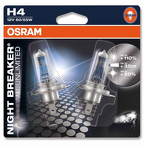 Osram Night Breaker Unlimited + 110% H4 64193NBU-02B 64193NBU-02B