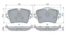 Передние тормозные колодки Bosch  0 986 494 940