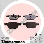 Передние тормозные колодки Zimmermann 23723.980.1 для Mazda 3 BK / хэтчбек / рестайлинг