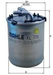 Топливный фильтр Mahle KL 778 KL 778