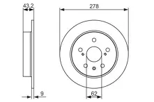 Тормозной диск Bosch  0 986 479 047