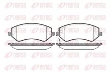 Передние тормозные колодки Remsa  0807.02