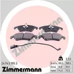 Передние тормозные колодки Zimmermann  24743.190.3