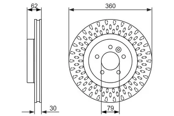 Bosch 0 986 479 578 <span>тормозной диск вентилируемый</span>