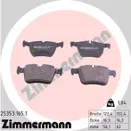 Задние тормозные колодки Zimmermann 25353.165.1 для Mercedes-Benz C-Class A205 / кабриолет