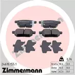 Задние тормозные колодки Zimmermann  24610.155.1