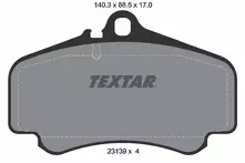 Передние тормозные колодки Textar 2313901 для Porsche 911 997 кабриолет / рестайлинг