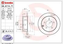 Тормозной диск Brembo Prime Line  08.A114.71