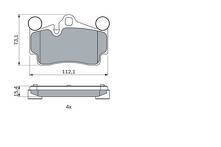 Задние тормозные колодки Bosch  0 986 424 741