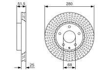 Тормозной диск Bosch  0 986 479 C36
