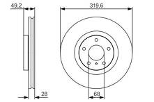 Тормозной диск Bosch  0 986 479 R22