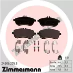 Передние тормозные колодки Zimmermann  24306.205.3