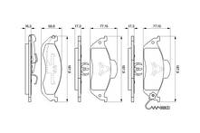 Передние тормозные колодки Bosch  0 986 424 611