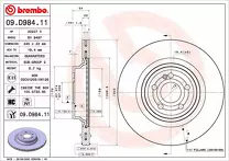 Тормозной диск Brembo Prime Line  09.D984.11