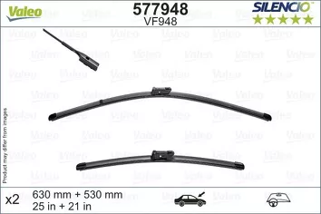 Valeo Silencio Flat VF948 <span>щетки стеклоочистителя 630/530 мм</span>
