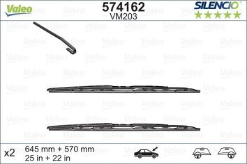 Valeo Silencio Performance VM203 <span>щетки стеклоочистителя 645/570 мм</span>