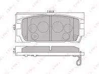 Задние тормозные колодки Lynx  BD-3606