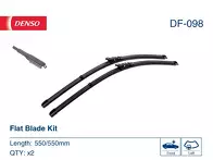 Комплект дворников Denso Flat 550/550 мм DF-098